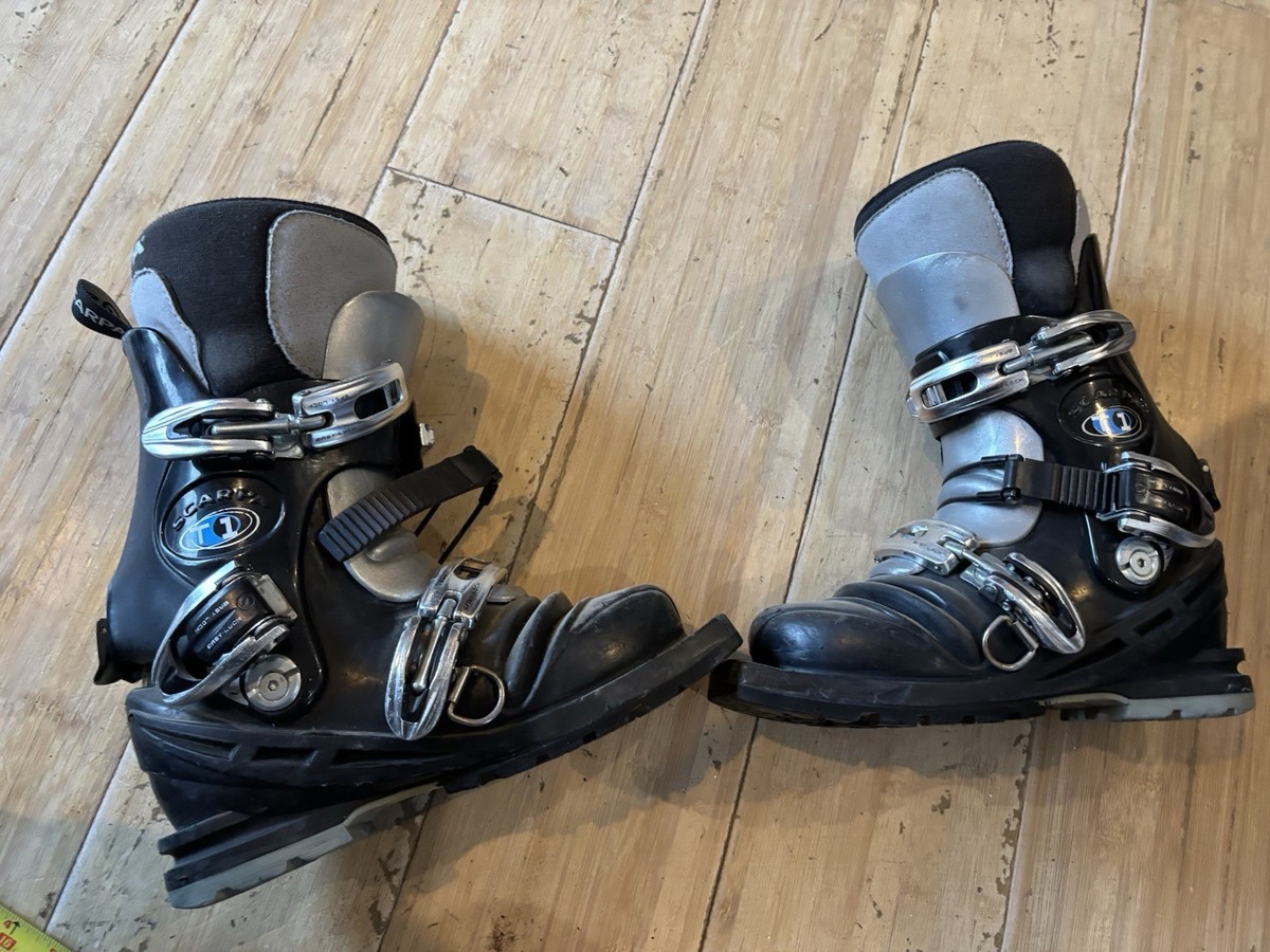 Scarpa T1 Telemark Ski Boots - Black - Mondo 230 | eBay