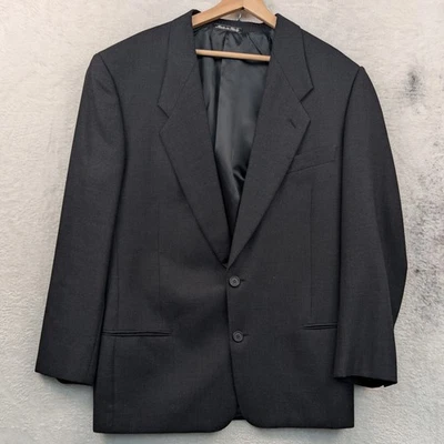 VTG Giorgio Armani Blazer Men's 44 Gray Quiet Luxury Professional Italian 90s