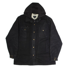 DAKOTA Mens Coat Black Hooded L