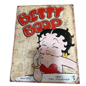 2011 BETTY BOOP comics  METAL SIGN rustic since 1930 Max Fleischer