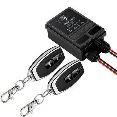 ZHOFONET Waterproof Remote Control Relay Switch, 328ft Long Range Wireless... 