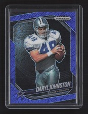 2025 Panini Prizm Black #47 Daryl Johnston Prizms Blue Shimmer FOTL #/35
