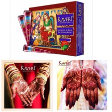 100 Herbal-Natural Kaveri Temporary Tattoo Mehandi Ayurvedic Henna Cones