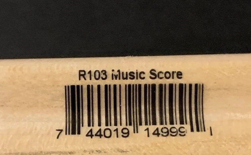 Estampilla de goma de fondo de partitura musical estampida Foto 4 de 4