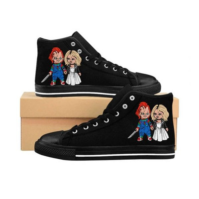 Tiffany Bride of Chucky Horror Movies Printed High Top Canvas Shoes