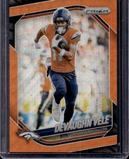 2025 Panini Prizm- Orange Wave /65- Devaughn Vele #54