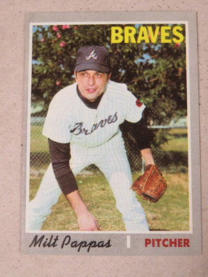 1970 Topps #576 Milt Pappas BASEBALL Atlanta Braves
