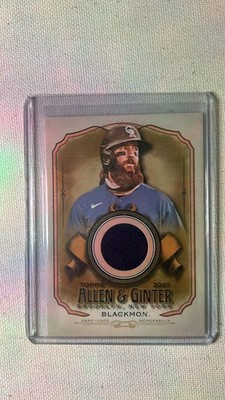 2021 Topps Allen & Ginter's - Full Size Relics B Charlie Blackmon #AGA-CBL (MEM)
