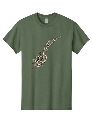 Henna-Design Mens Graphic Tee, 100% Cotton, Casual Summer Wear