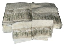 Croscill 4 Pc Towel Set Narcissus Orchid By Cheri Blum Vintage