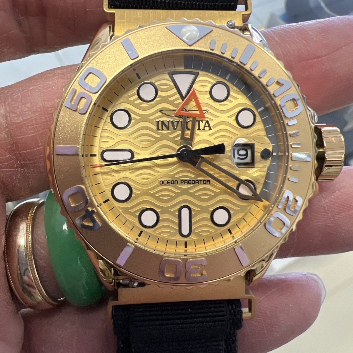 Invicta🔥Ocean Predator Men's Watch 🫵44mm, with Black Straps