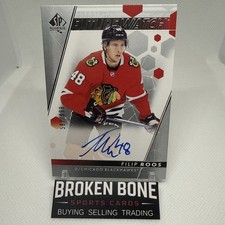 Filip Roos 2022-23 SP Authentic Future Watch Auto /999 Chicago Blackhawks