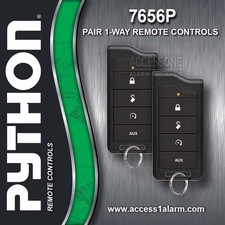 Pair of New Python 7656P 1-Way Replacement Remote Controls - Remotes ONLY