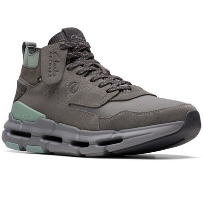 Clarks Herren NXE HI GTX Grau Wildleder Wandern/Aktivitäten Trainer Stiefel