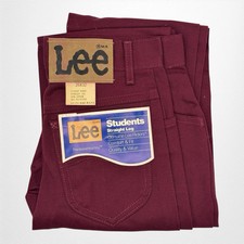 Vintage 70  s Lee Students Rider Straight Leg Jeans 26 X 32 USA Deadstock