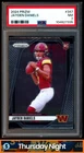 2024 PANINI PRIZM #347 JAYDEN DANIELS RC ROOKIE PSA 7