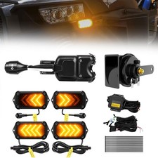 UTV Turn Signal Kit w/110D Horn&Switch ATV Arrow-Flow Blinker for Polaris RZR X3