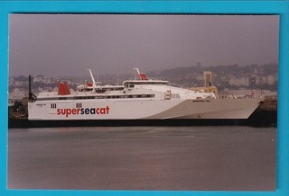 Original PC Size Real Photo Isle Of Man Steam Packet SUPER SEACAT TWO Douglas