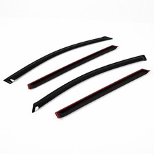 For Hyundai Accent Wagon 2012-17 Outside-mounted Dark Smoke Jdm Window Visor 4pc