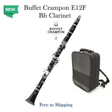 Buffet Crampon E12F Bb Clarinet BC2512F Grenadilla Wood   New   Free US Shipping