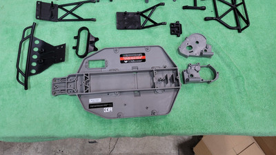 Traxxas Slash 2WD 1/10 Used Spare Parts Chassis Bumpers 16 pcs