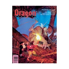 TSR Dragon Magazine #128 w/King's Table Game Mag Fair+