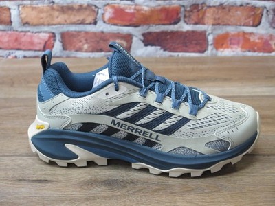 Men's Merrell Moab Speed 2 Hiking Shoe Talc/Blue *J038331 VIBRAM