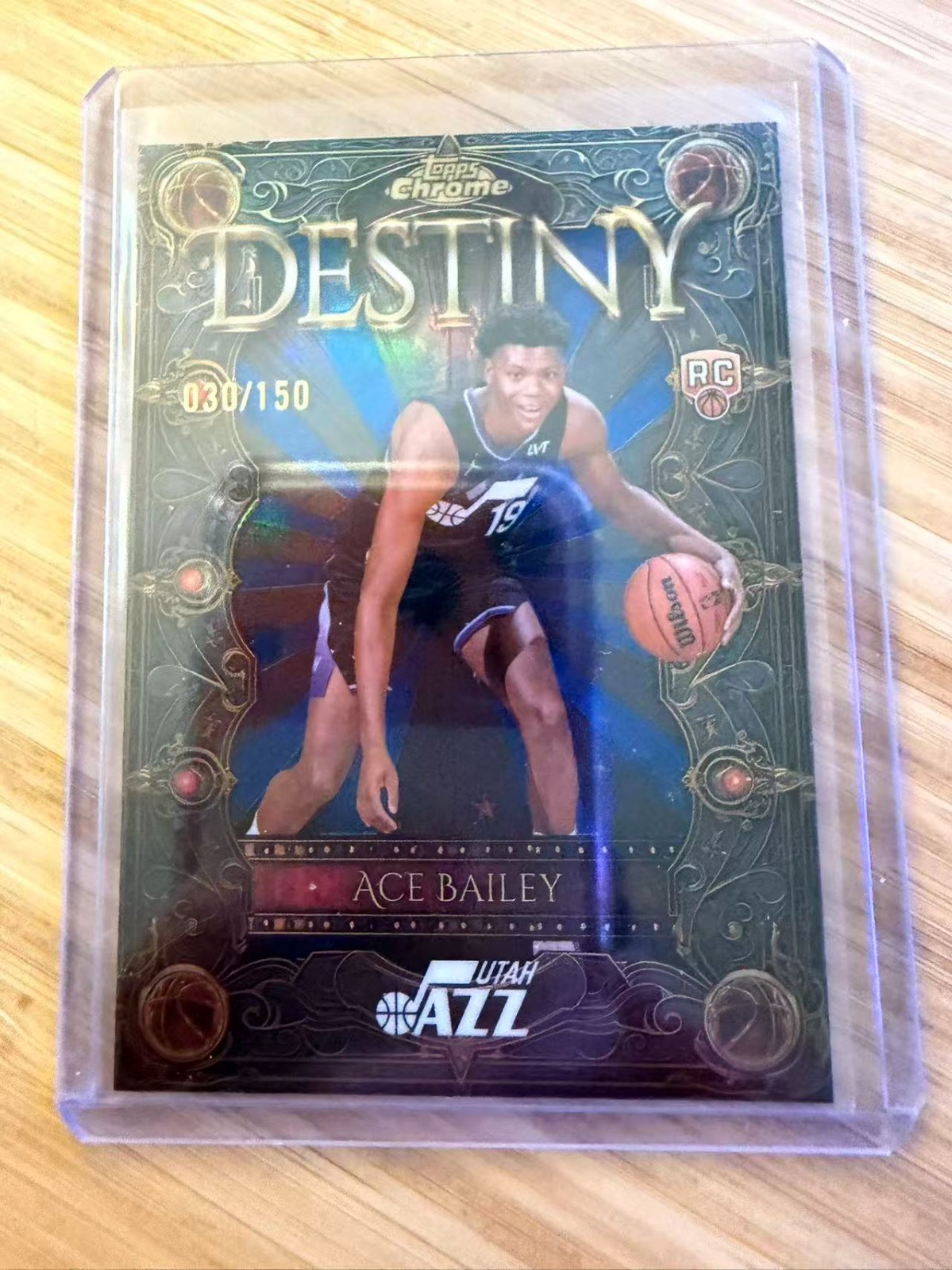 2025-26 Topps Chrome #D-5 Ace Bailey Destiny Refractors Blue RC /150