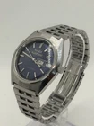 Vintage 1980 TIMEX AUTOMATIC Day Date - Runs Well Blue Face Original Band