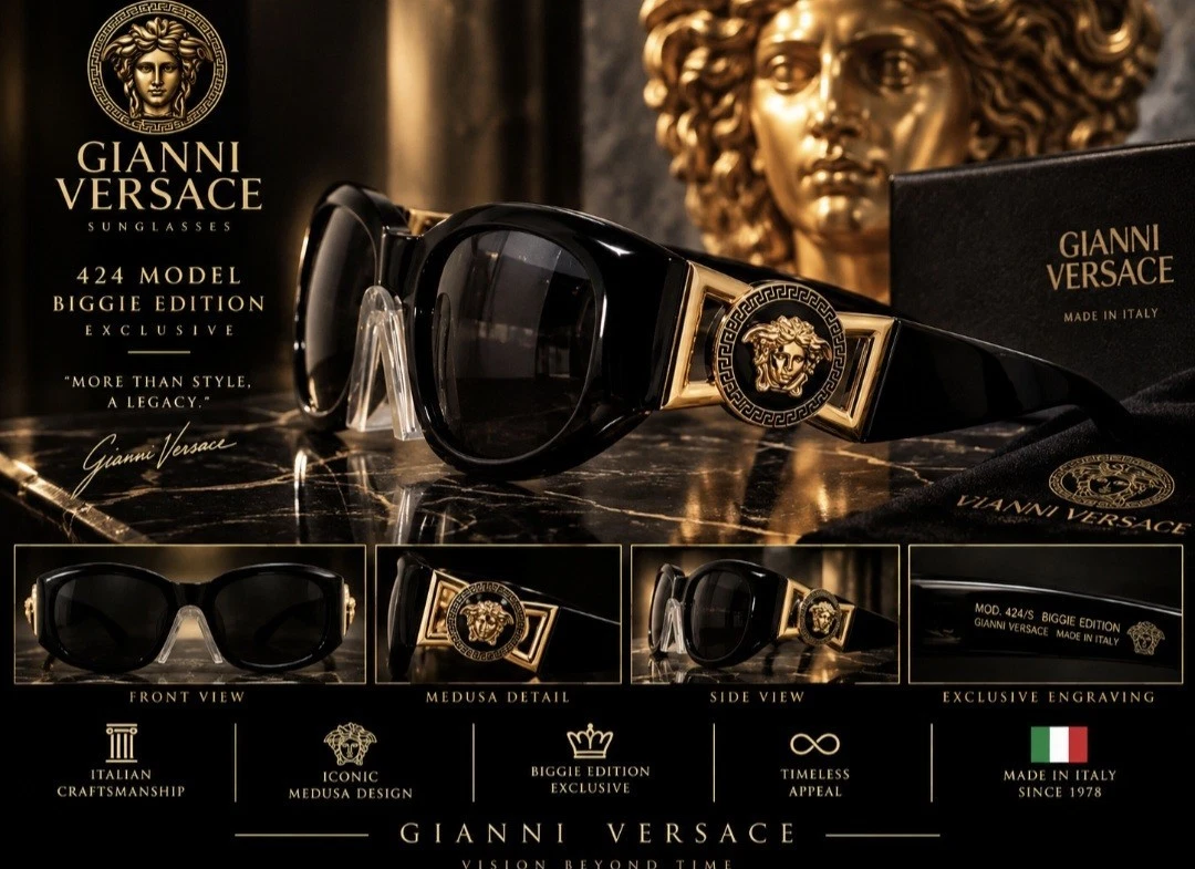 25+ Versace Adult Unisex Vintage Sunglasses for sale | Updated Oct