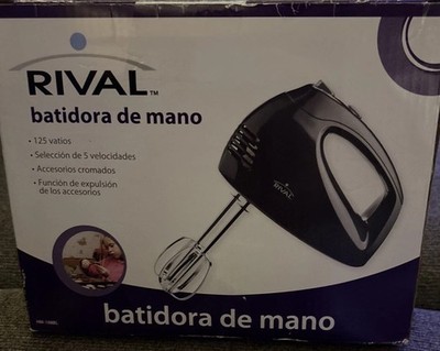 Rival HM-108BL Hand Mixer 125 Watts 5 Speed New In The Box