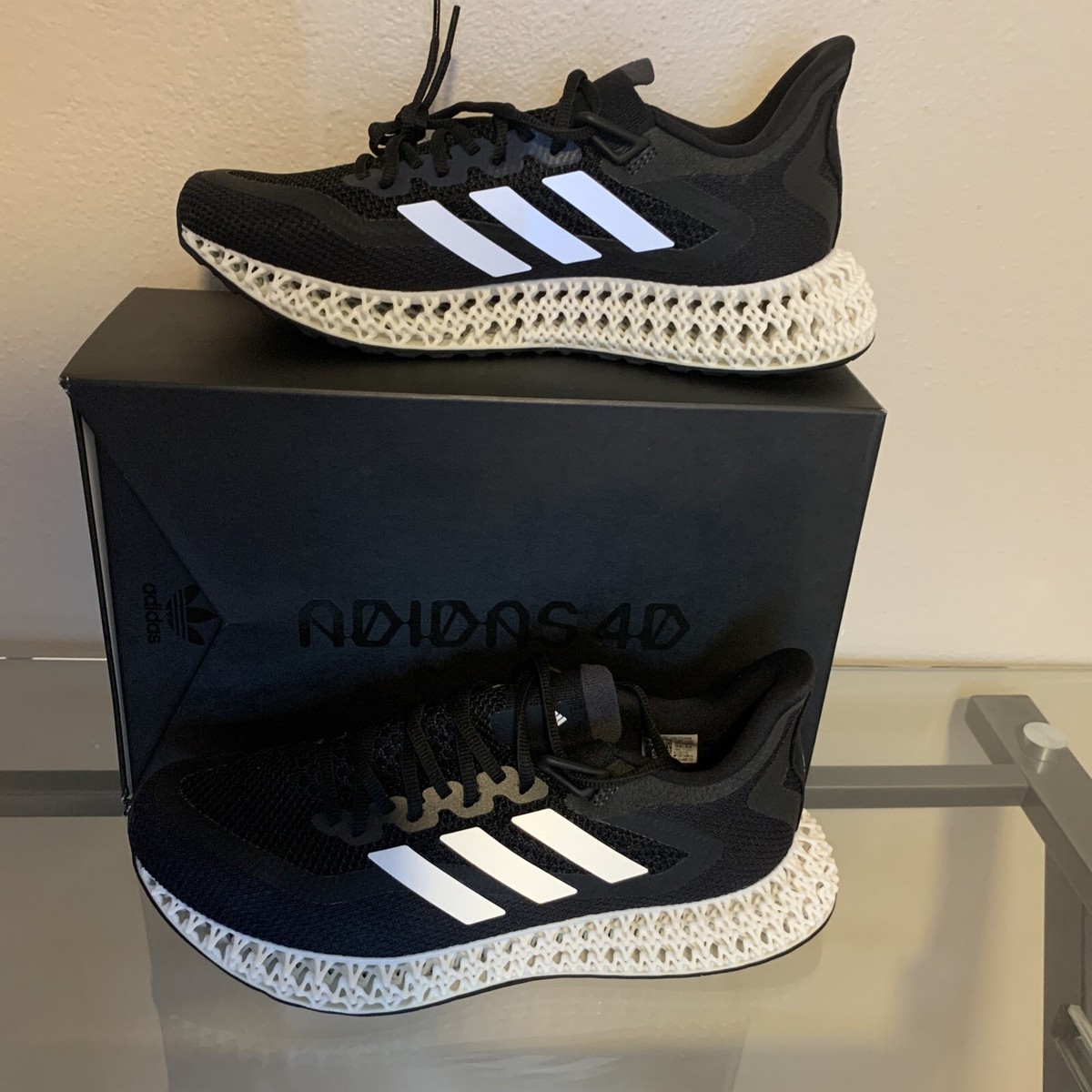 Size 4DFWD GX9249 Adidas Men's Shoes Black White 4d Ultra