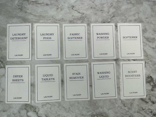 Home Organisation Label - LAUNDRY container stickers / Labels - Picture 12 of 16