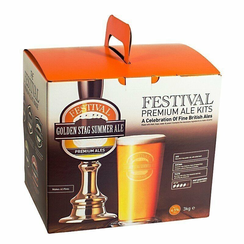 Festival Premium GOLDEN STAG SUMMER ALE Beer Kit British Ale P&P UK
