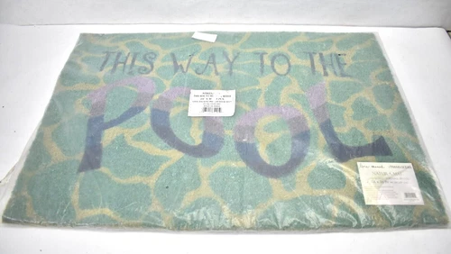 Transocean The Rug Coir Liora Manne Natural This Way To The Pool Outdoor - Picture 1 of 5