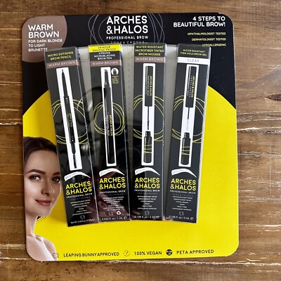 Arches & Halos Tonya Crooks Professional Brow Kit 4 Pc Warm Brown