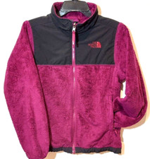 THE NORTH FACE DENALI Plush FLEECE FULL ZIP JACKET GIRLS Large 14/16 Purple
