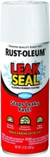 Rust-Oleum 267970 LeakSeal Flexible Rubber Coating Spray, 12 oz, White, 1 Pack
