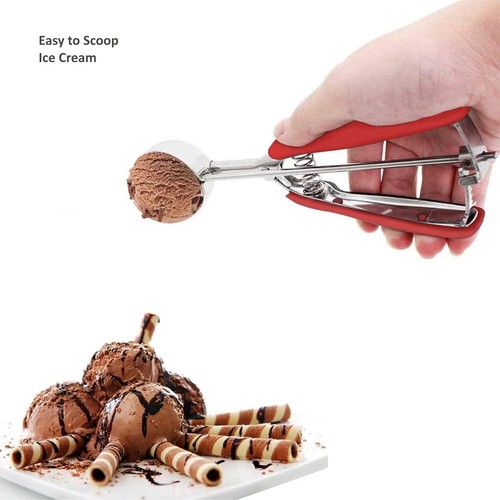 Cookie Scoop Set, 3Pcs Ice Cream Scoop, Cookie Scoops for Baking Set of 3, 18/8 - Picture 25 of 33