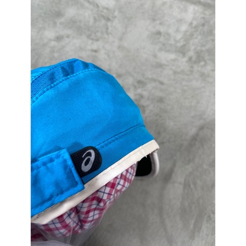 Asics 5 Panel Running Hat Lightweight Performance Moisture Wicking Blue - Picture 7 of 10