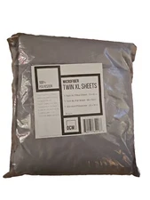 OCM Dorm Microfiber 3 Piece Sheet Set, Twin XL ,Gray 
