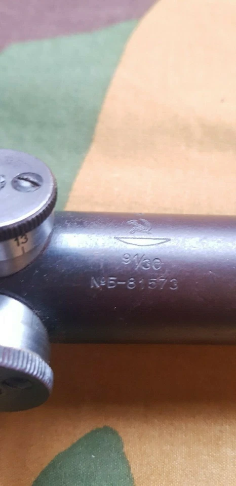 VERY RARE WITH FACTORY ADAPTER MOUNT SSSR MOSIN NAGANT WW2 RIFLE 91/31 SCOPE - Image 3 of 4