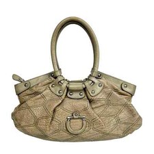 Salvatore Ferragamo Leather Celtico Bag Grey ...