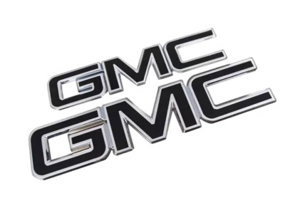 GM Grille Tailgate Emblem Black Chrome for 2015-19 GMC Sierra 1500 2500HD 3500HD