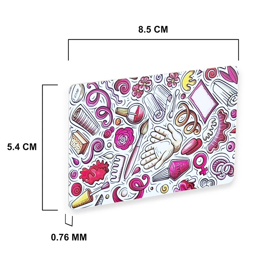 Pacote com 5 raspadores de carimbo de nail art conjunto de cartões ferramenta de carimbo de unhas reutilizável - Imagem 3 de 4