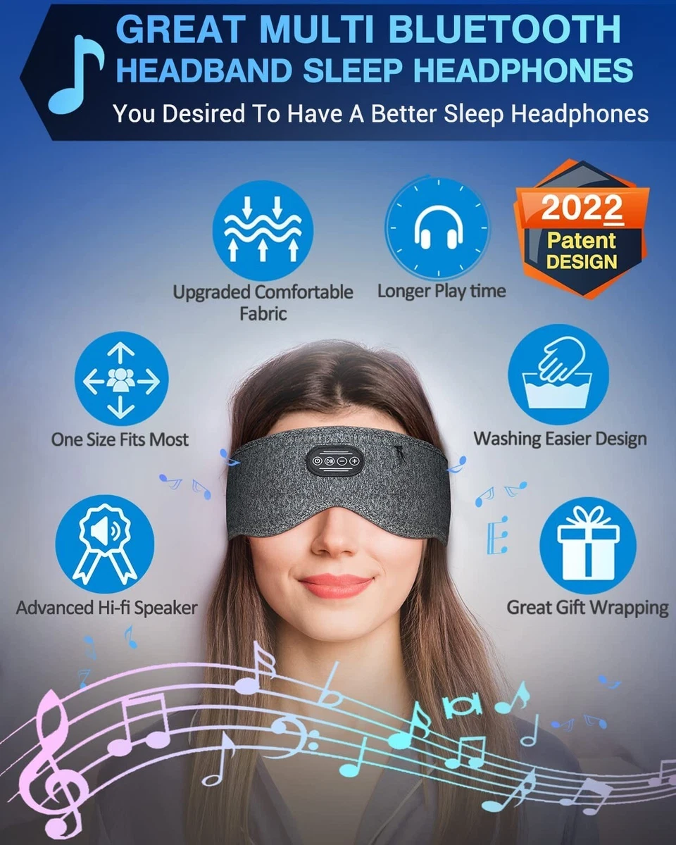 Sleep Headphones Bluetooth Headband Wireless Upgraded Ergonomic
