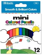 12 pcs Mini Color Pencils pre-sharpened Ready for all Coloring Needs Drawing 