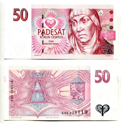 50 Korun Tschechische Republik / Czech Republic 1997 unc, P. 17