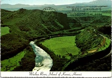 Postcard Wailua River Island Kauai Hawaii C1