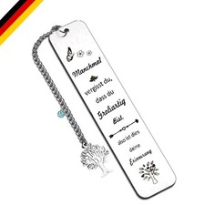 Personalisierter Edelstahl-Lesezeichen Lebensbaum Mutmacher Geschenk Ideal fü...
